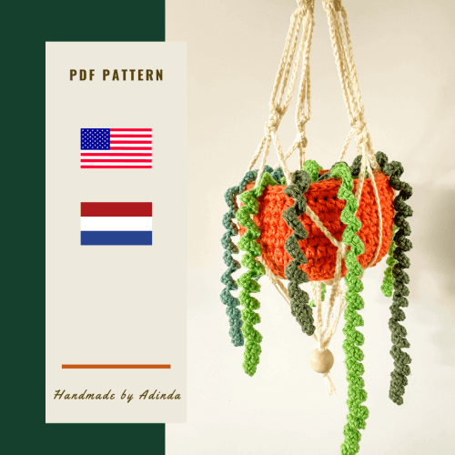 patroon hangplantje | handmade by adinda